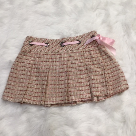 Guess Dresses & Skirts - Guess Pleated Mini School Girl Skirt Pink Plaid